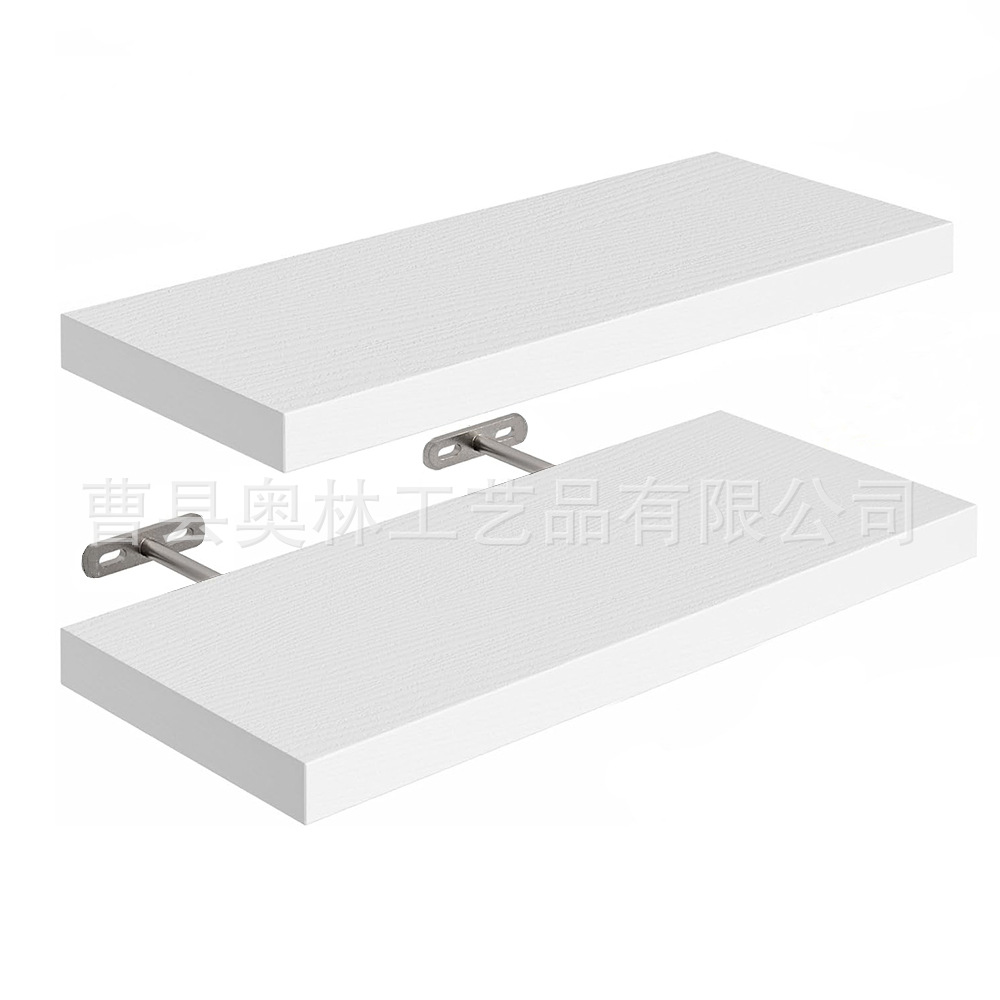 Estante de pared de madera de estilo rústico Estante de almacenamiento de partición flotante montado en la pared Estante de almacenamiento y acabado Floating Shelves