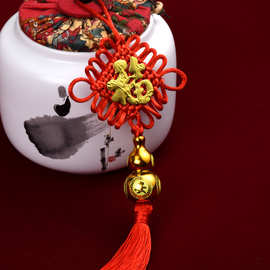 中国结大红色小号福字挂件中国节平安结元宝家居镇宅葫芦装饰