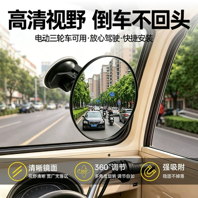 field of view, Large field of view rear view auxiliary mirror