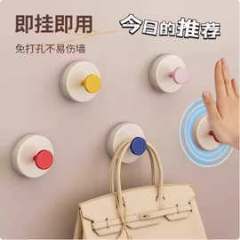 吸盘挂钩多巴胺免打孔挂衣钩浴室卫生间卧室门后挂衣钩真空吸附钩
