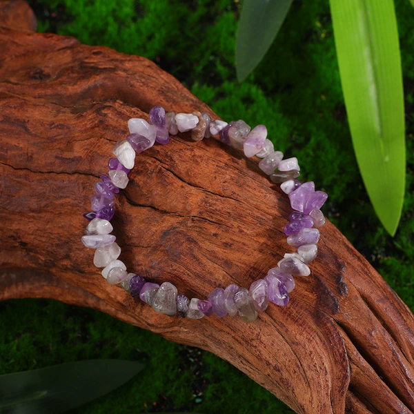 With amethyst, 8mm
