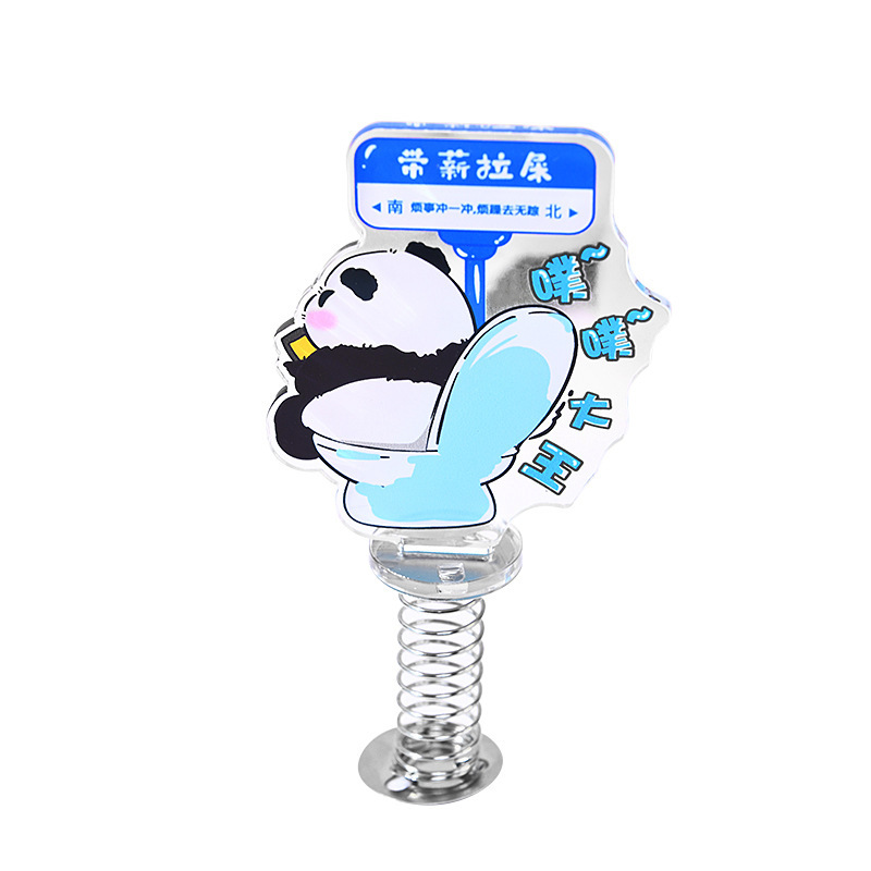 アクリルスタンド車のスプリングシェーカー工場卸売かわいいパンダデスクトップ装飾品小さな装飾|undefined
