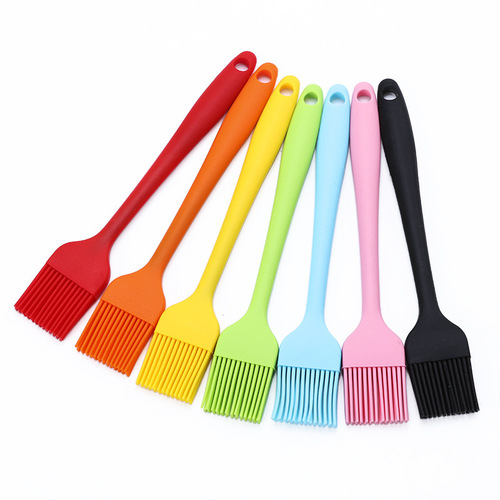 Baking Tools 21cm integrated small silicone brush, barbecue brush, oil brush, silicone sweep, DIY cake tool