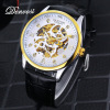 Denver fashion Trend Diamond Watch multi-function Hollow Mechanical watch Noctilucent waterproof Cross border man watch