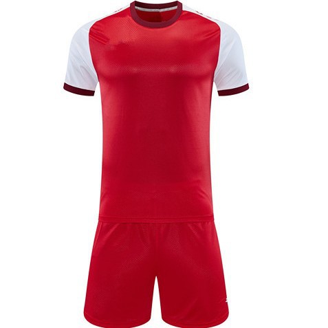Directly supplied from the source, sporty style color-blocked round-neck short-sleeve T-shirt, unisex, quick-drying, versatile football sports top
