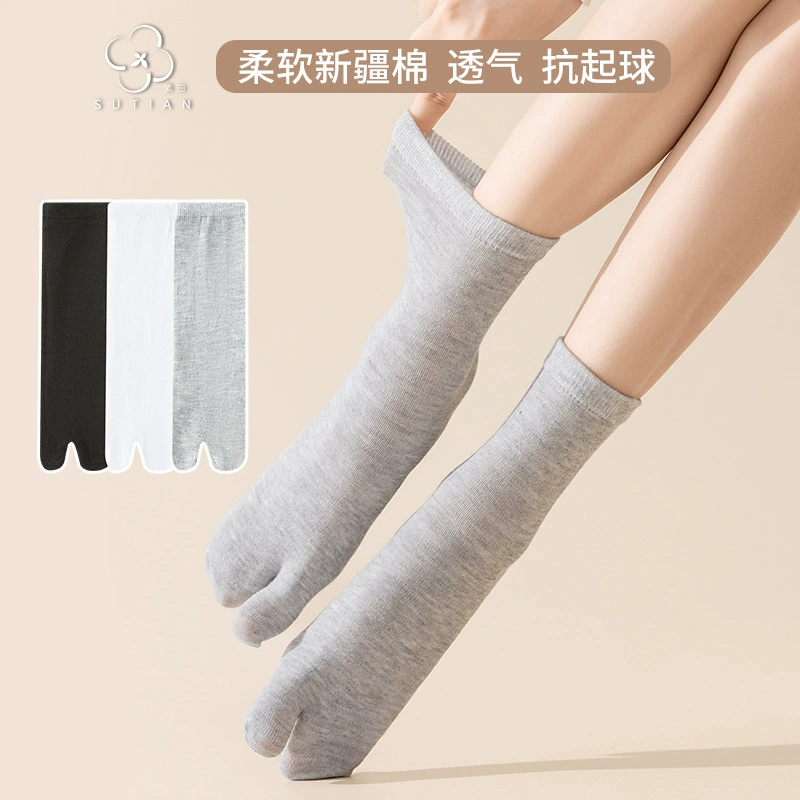 Summer thin knee socks, breathable shoes, clogs, mid-length