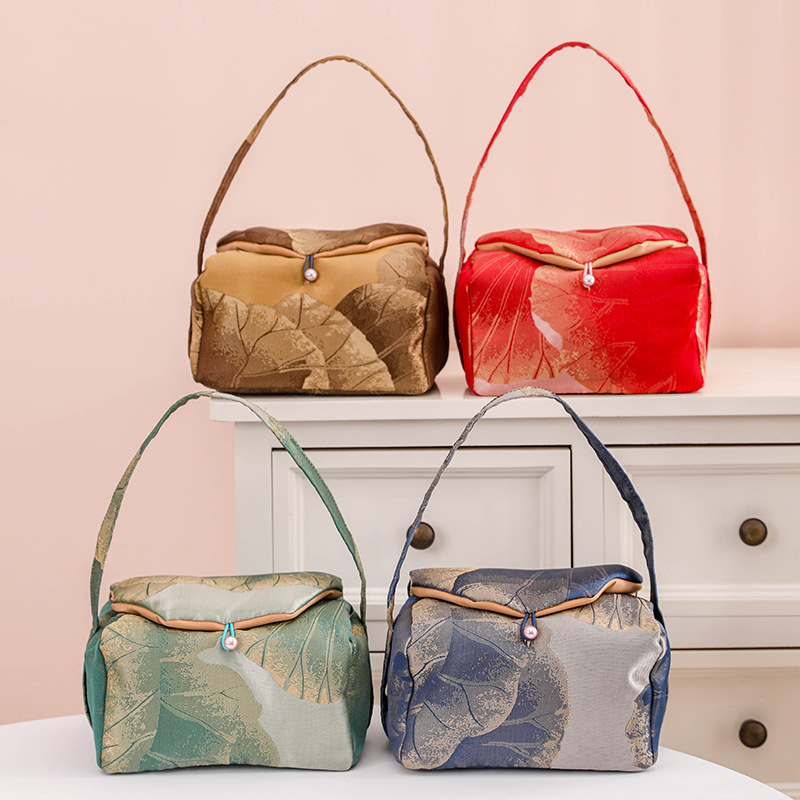 一壶四杯茶具收纳包旅行茶具收纳袋户外功夫布艺包户外露营便携包