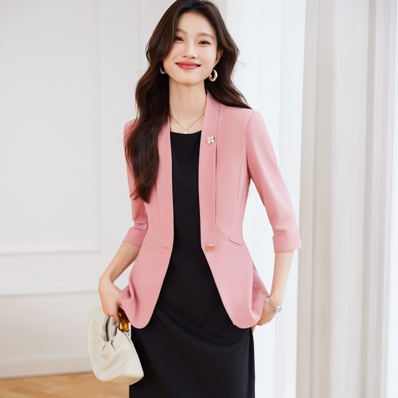 Suit dress Jacket Fashion Spring and Summer New Fashion All-match Temperament Atmosphere Goddess Fan Professional Dress