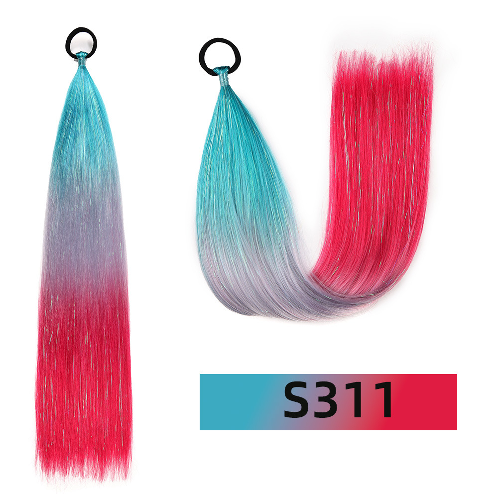 Venta al por mayor de hilo de oro y plata para comercio exterior, para pelucas y coletas de rastas EZ, de un solo hilo, con degradado de colores, para cabello trenzado DIY, hilo láser y trenzas grandes.