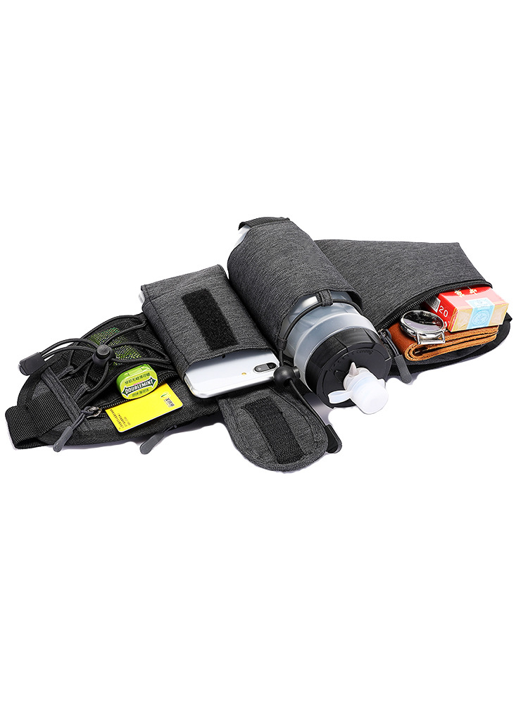 Water Bottle Waist Bag Marathon Running Sports Men and Women Multifunctional Water Bottle Bag Outdoor Cycling Mobile Phone Bag with Custom Logo