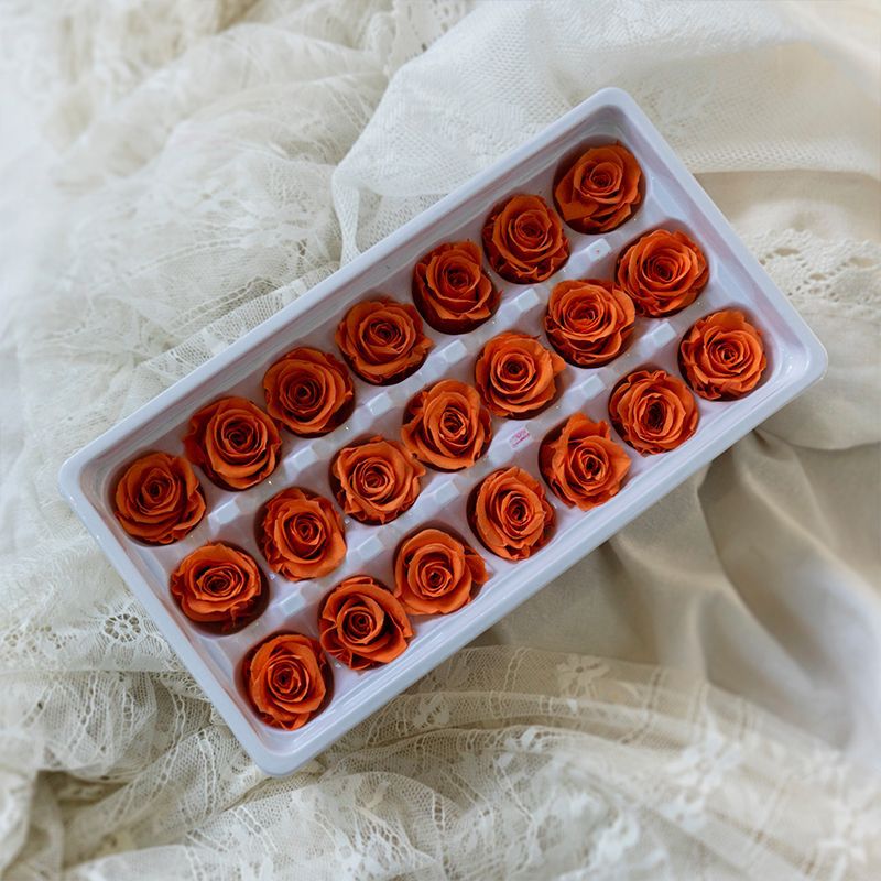 Yunnan Naxi Queen flor eterna 2-3cmB Rosa flor preservada al por mayor hecho a mano bricolaje flor material chino Día de San Valentín