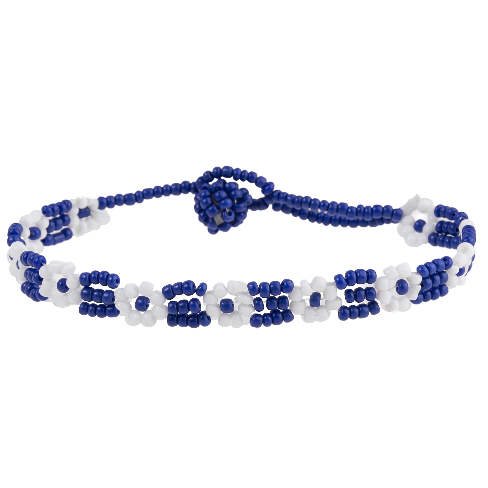 1 Piece Quantity Cute Flower Seed Bead Beaded Chain Stretch Adjustable Beaded Bracelets Wholesale