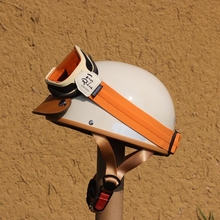 台湾头盔3C轻便复古摩托车半盔电动车夏季瓢盔踏板男女帽