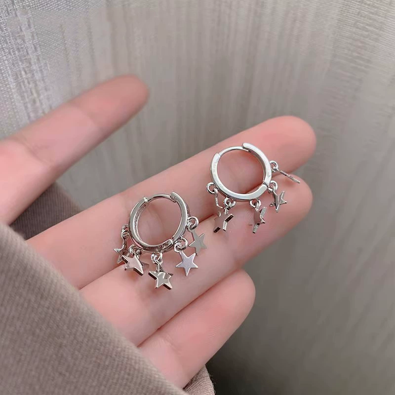 Серебряная игла, универсальные модные длинные серьги из жемчуга, серебро 925 пробы, интернет-знаменитость
