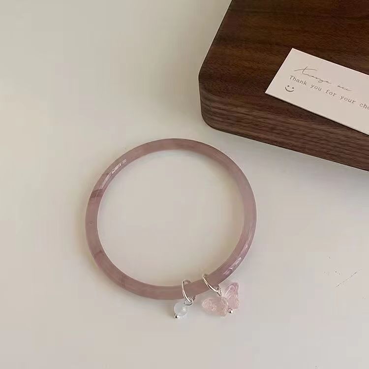 Nuevo estilo chino seguridad borla doble pulsera estilo antiguo pulsera un paso simple campana pulsera novias regalo