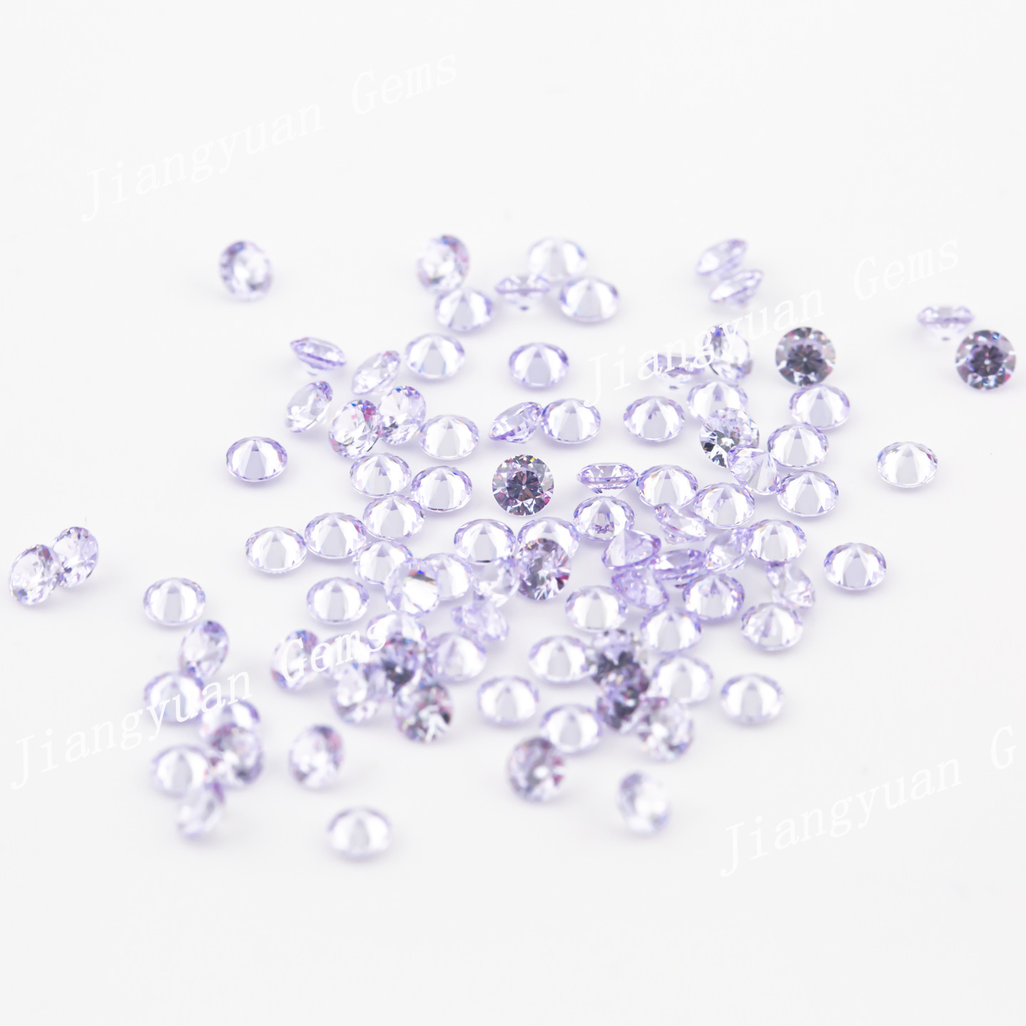 0.8-2.75mm5a梧州宝石円形カラージルコン人工宝石キュービックジルコニアジュエリー裸石