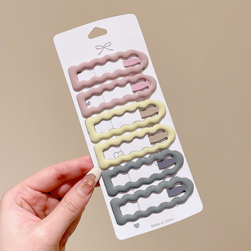 Pin de cabello de la frente lateral pin de cabello negro femenino pin de cabello 2025 nuevo toque de cabeza de tarjeta de cabello marino