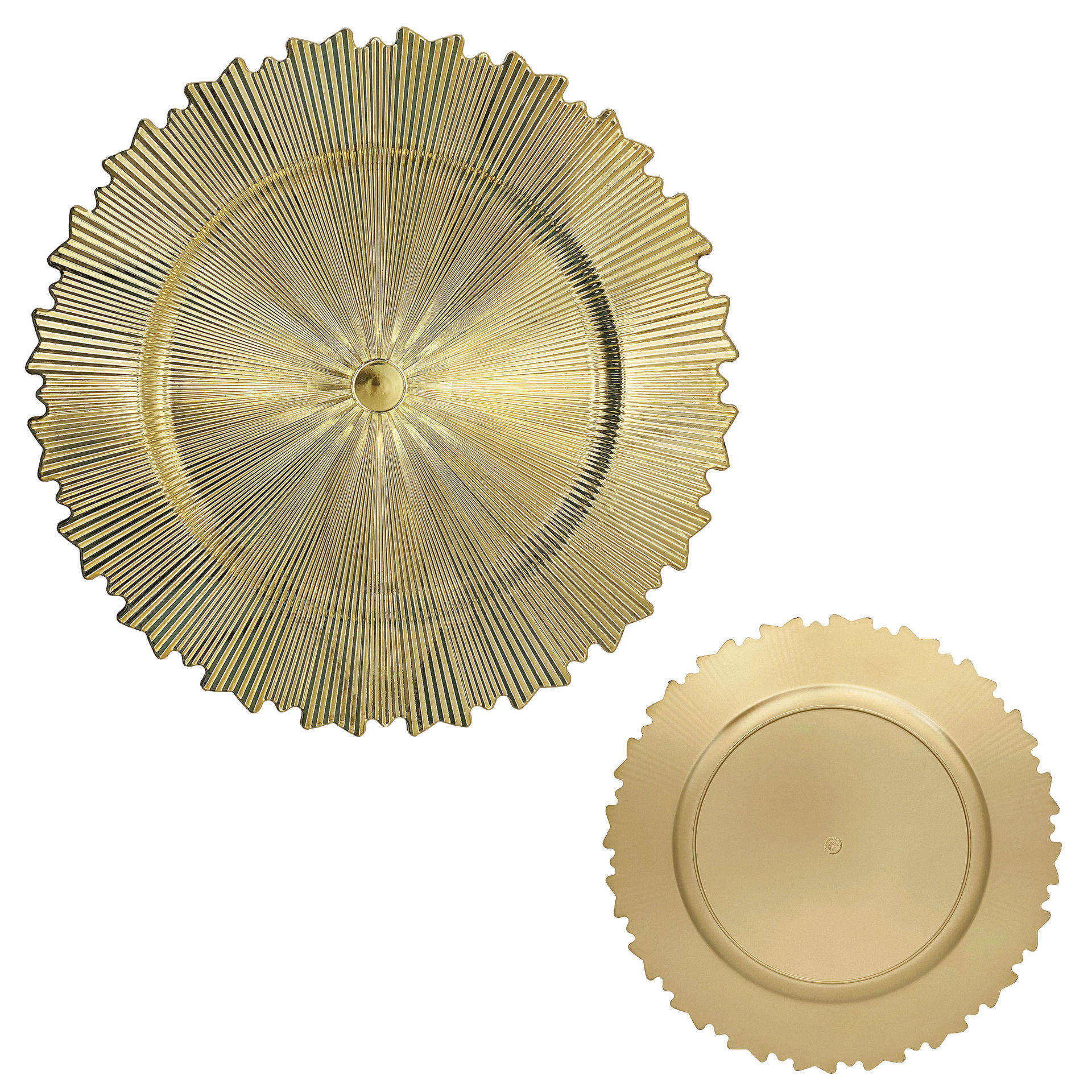 comercio exterior transfronterizo placa de cargador hotel boda europea oro irregular placa de decoración fábrica personalizada