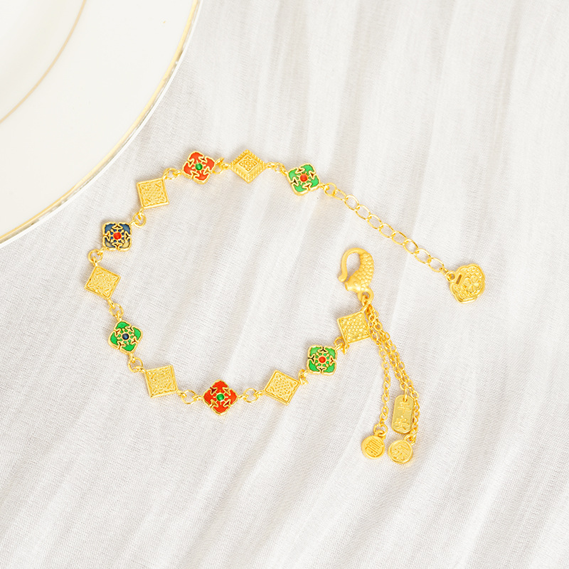 S2842 pulsera de borla Koi Ping An happy