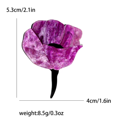 Simple All-match Women's Clothing | Yaxa sancaqları - purple-4325-pu