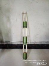 创意竹筒绿植欧式多肉植物花盆手提挂式幼儿园种植水培花卉