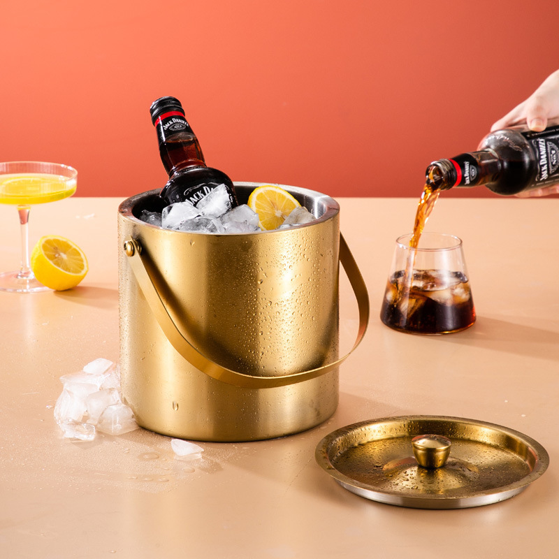 网红冰块桶家用不锈钢冰桶酒吧香槟啤酒红酒店用品小食桶商用|undefined