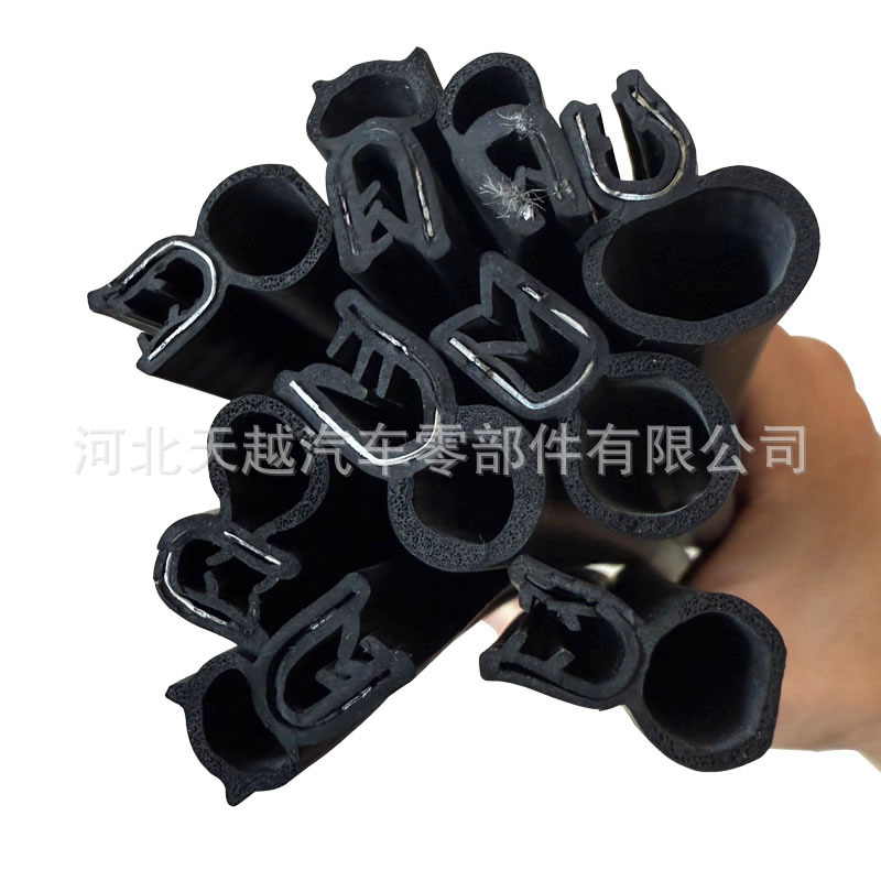 钢带钢丝三复合密封条U型竖卡侧卡止水密封条自夹紧缝隙止水条