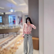 ���͸߶�ŮװVI��26�紺�¿�����ײɫ����Բ����֯���俪��Ů