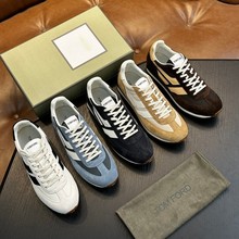 欧洲站2025男鞋潮牌时尚真皮牛皮休闲舒适透气运动鞋可贴牌定制TF