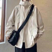 美式机能防水冲锋衣外套男潮牌vibe黑武士情侣山系户外登山服夹克