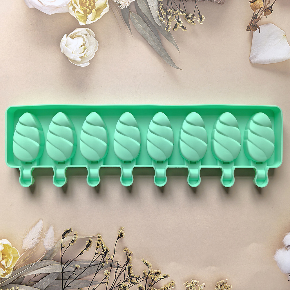 8 gotas de agua 498 helado helado silicona molde de hielo DIY pudín accesorios de pastel herramientas de horneado