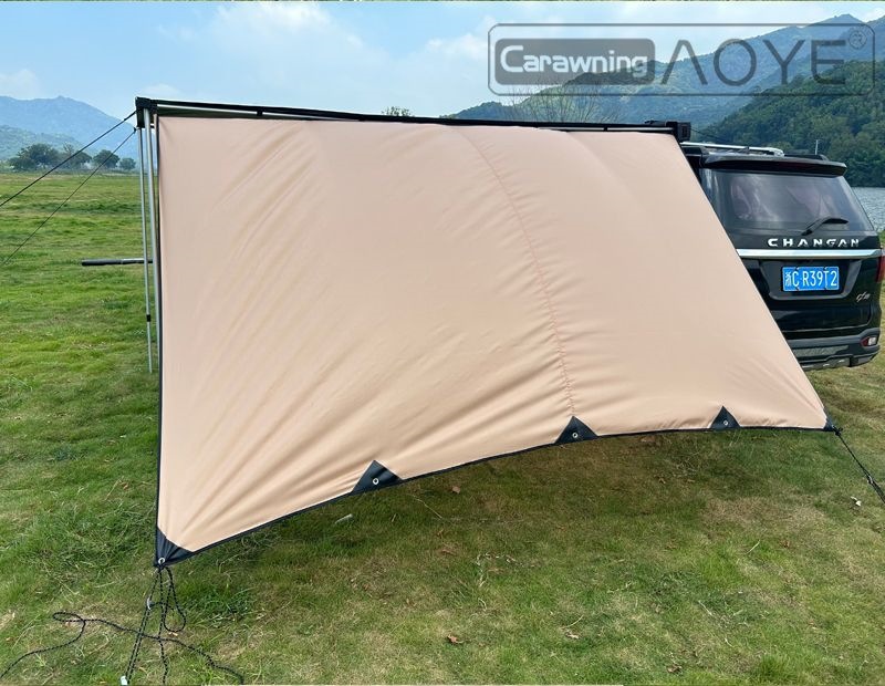 Aoye Outdoor Car Side Tent, Car Side Awning, Off-Road Sunshade, Vehicle-Mounted Self-Driving Camping Rainproof Tent