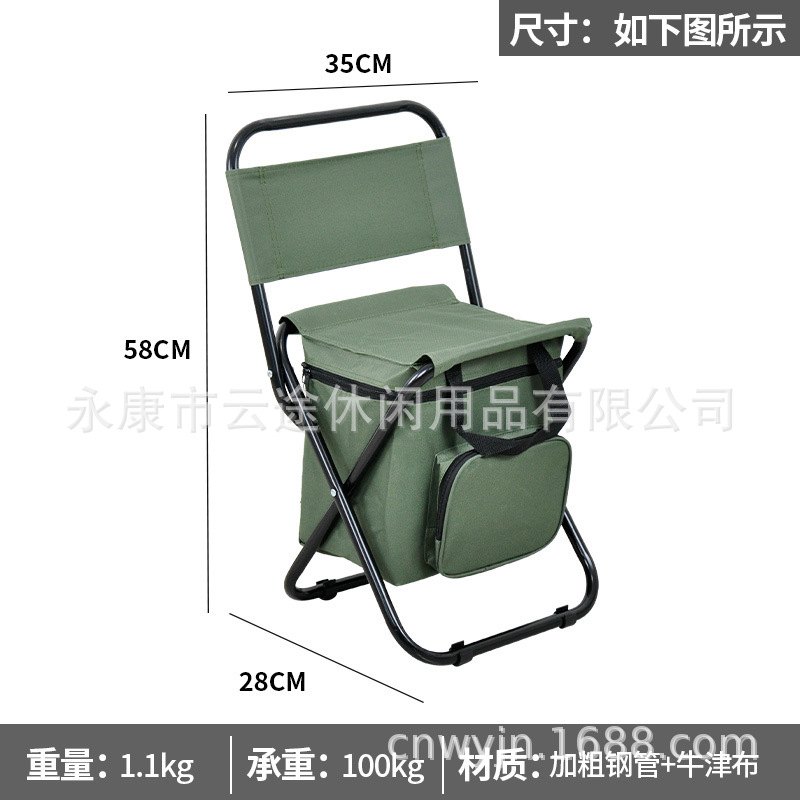 대형 밀리터리 그린 스팟 아이스백 스타일