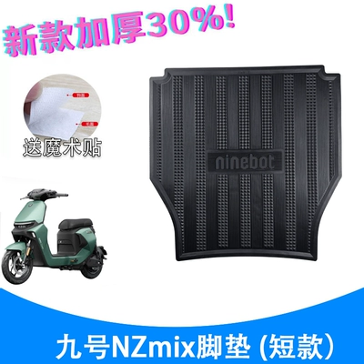Battery Vehicle Thickeneded Anti-Slip Pedal Pad | Electric vehicle foot mat - nzmix-thickened-luxury-style-floor-mats-black-lettering-short-style