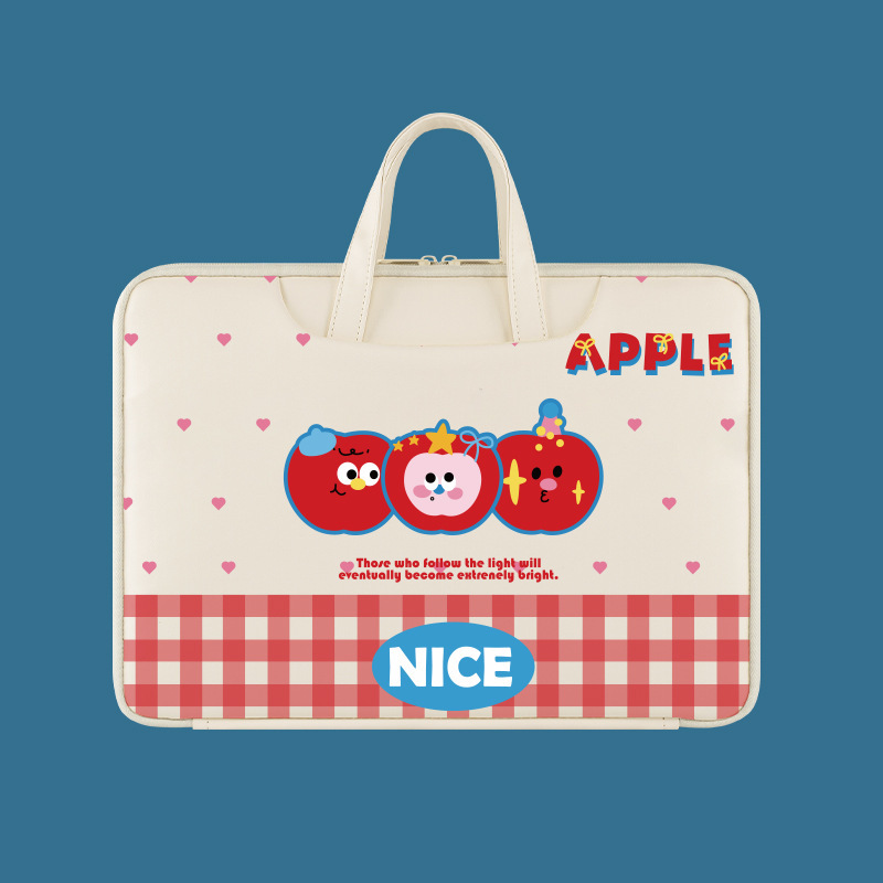 Laptop bag female portable Apple Lenovo Huawei 13.3/14/15.6 inch cute shockproof liner bag