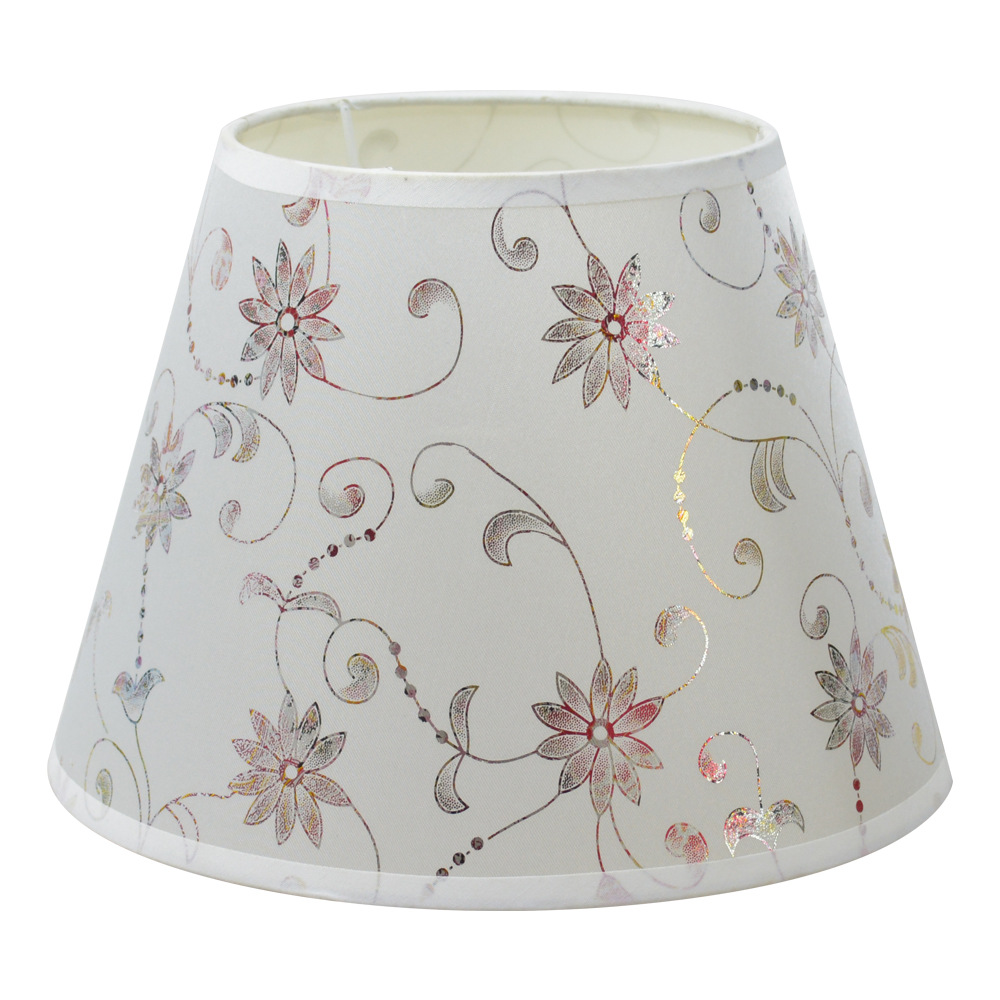 [Xianfan] rejilla de lino de impresión E27 lámpara de mesa accesorios lámpara de noche lámpara de pared lámpara de pie dormitorio sala de estar pantalla
