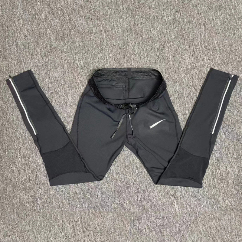 Trendy outdoor in-stock men's sports ribbed quick-dry pants for summer, loose fit, versatile, breathable, suitable for fitness and casual wear
