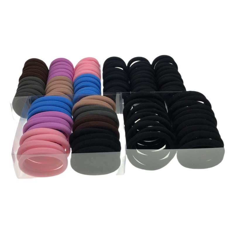 Seamless alta elasticidad 20 PCs 30 PCs en caja banda de pelo cuerda de pelo banda de goma un yuan una pieza dos yuanes tienda cabeza accesorios suministro