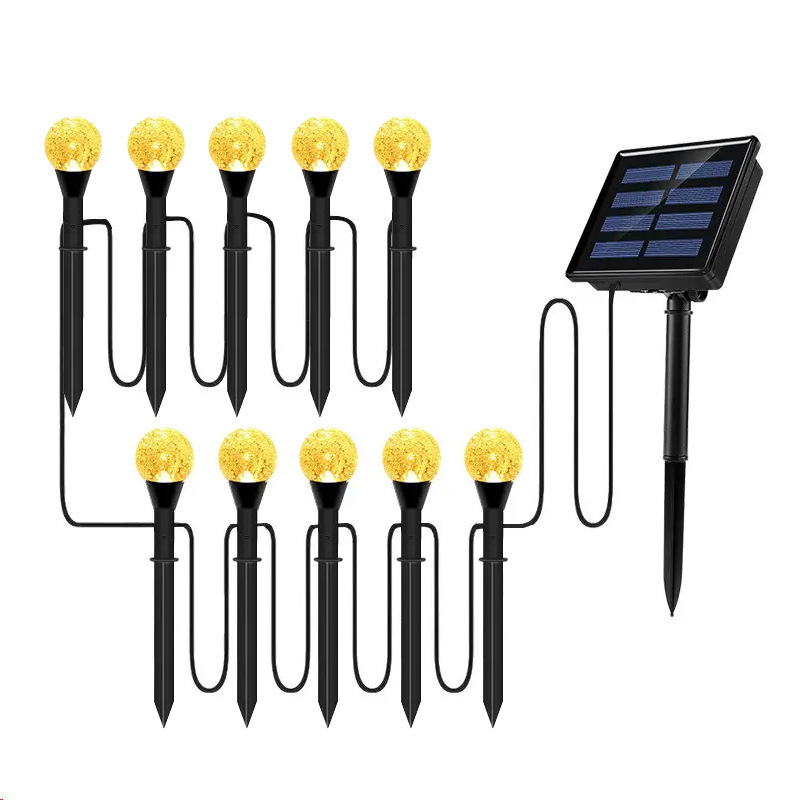 lámpara solar de césped lámpara exterior jardín impermeable lámpara decorativa correa de lámpara doméstica inducida cadena lámpara de suelo