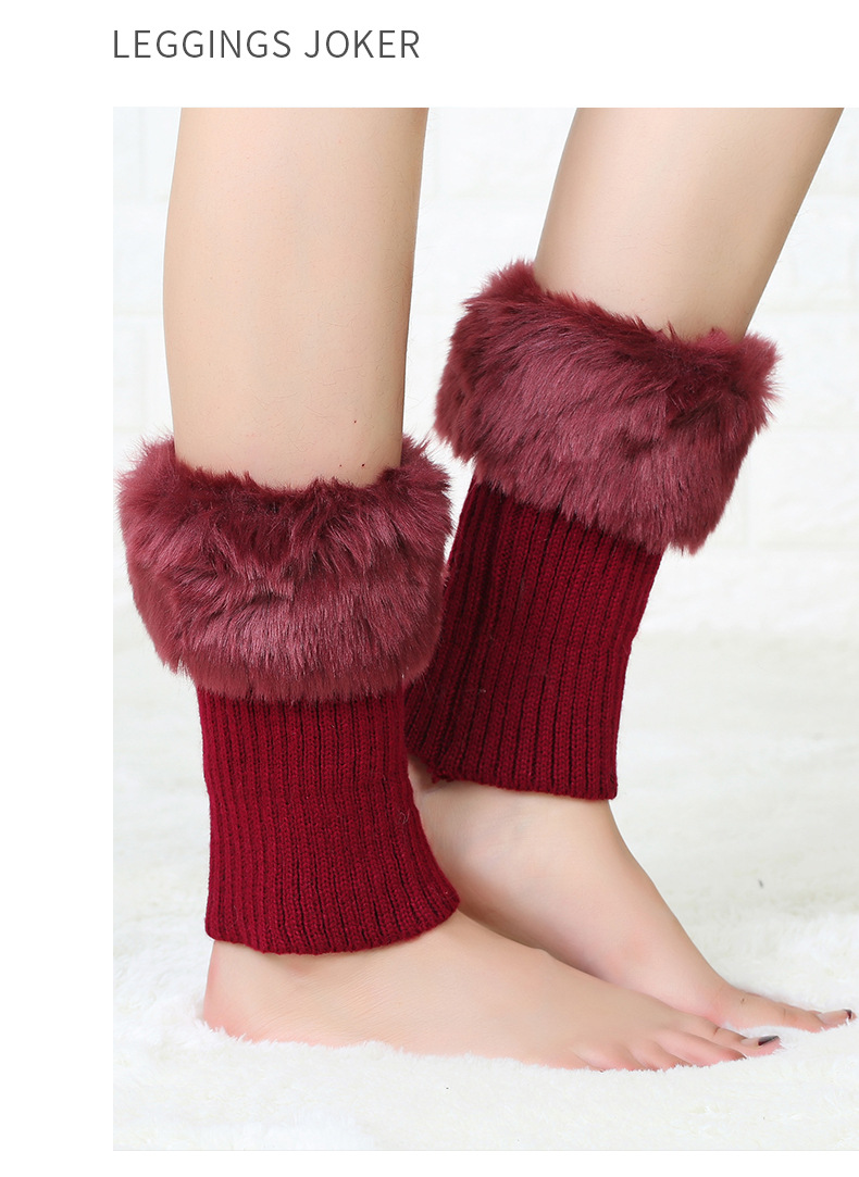 Women's Japanese Style Solid Color Nylon Cotton Wool Crew Socks A Pair display picture 2