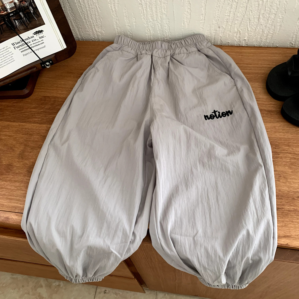 Boys' Anti-Mosquito Pants Children's Pants Summer Thin 2025 New Versatile Quick-Dry Pants Summer Ice Silk Lantern Pants