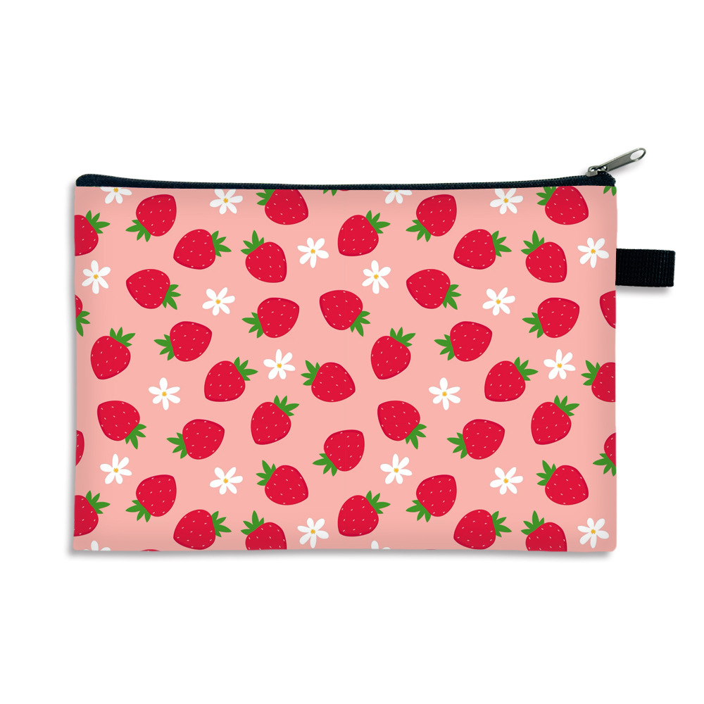 Cute Simple Style Flower Strawberry Polyester Square giftedup Bags display picture 2