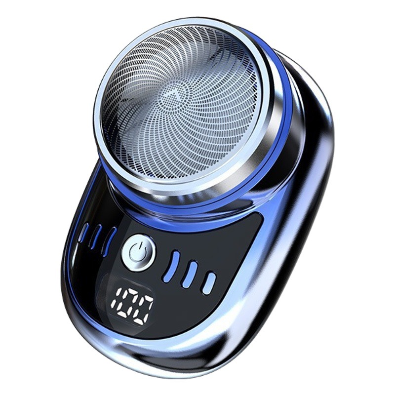 Afeitadora eléctrica súper limpia transfronteriza para hombres afeitadora afeitadora lavada recargable afeitadora de cañón de acero pequeño