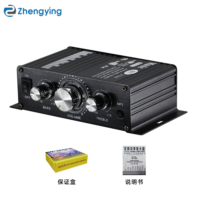 Amplificador Bluetooth BT-888 12V transfronterizo de comercio electrónico Amazon Comercio exterior caliente mini amplificador Bluetooth