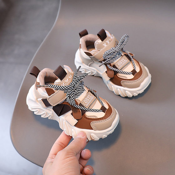 Children's sneaker autumn new bread shoes fashionable daddy shoes fashionable running shoes boys and girls shoes cross-border
