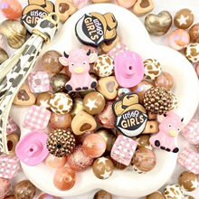 K 37190 Cartoon Denim Silicone Beads ţ�й轺���� �羳