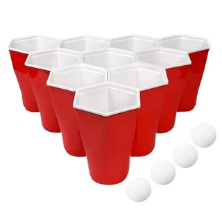 厂家直销六角杯套装年会派对聚会彩色啤酒游戏杯red solo cups