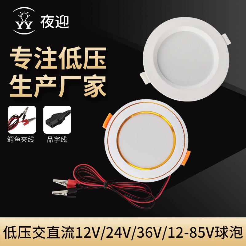 DC низкое напряжение светодиодный светильник 12 В ночной рынок стойло свет дома отключение электроэнергии аварийный аккумулятор зажим даунлайт производители оптом