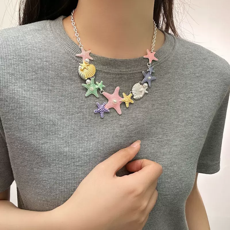 Пляжное ожерелье, цепочка для ключей/сумки, пляжный стиль