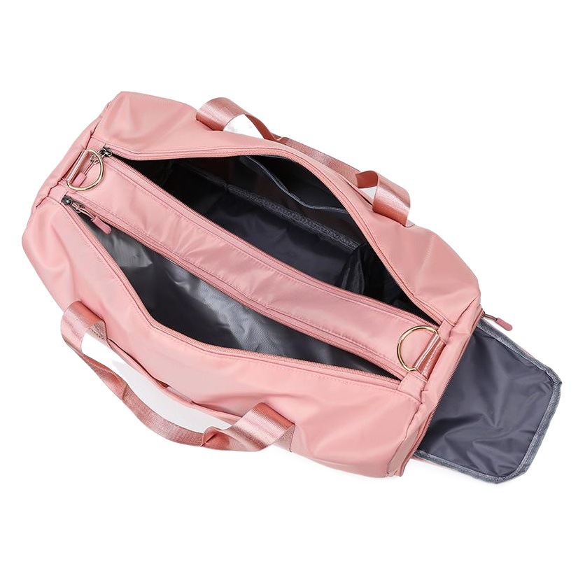 Fábrica al por mayor bolsa de viaje húmedo y seco separación deportes yoga fitness bolsa de gran capacidad corto viaje entrenamiento logo